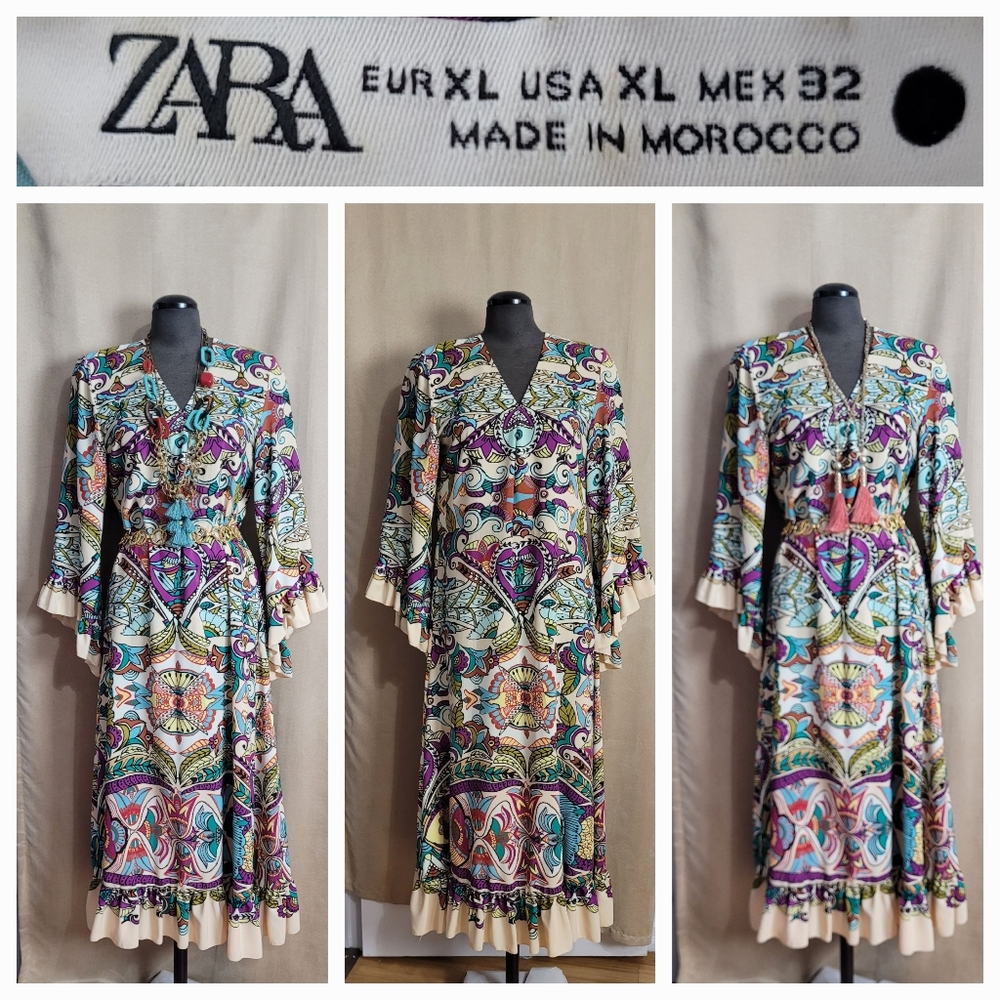 Zara Multicolor Maxi Dress